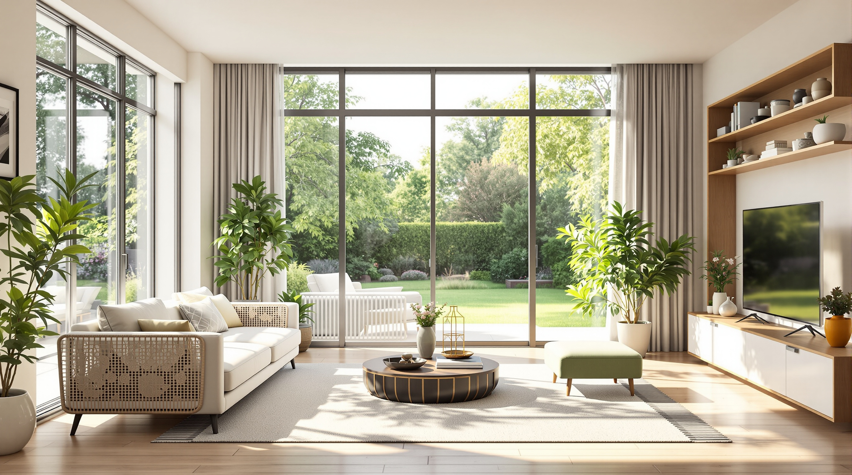 Intérieur moderne d'un salon — estimation et conseil immobilier en Finistère